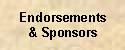 Endorsements and Sponsors